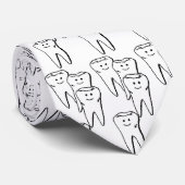 Gelukkig stropdas tanden (Opgerold)