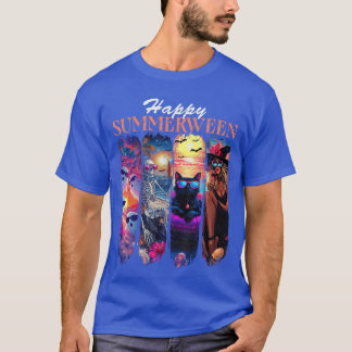 Gelukkig Summerween Grappige Zomer Halloween Geest T-shirt