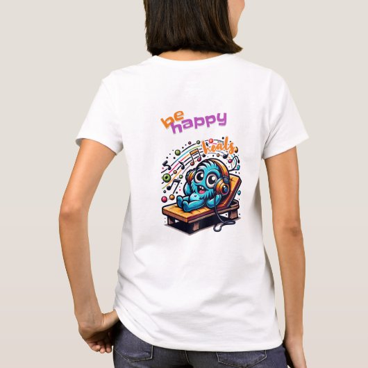 Gelukkig T-shirt (Achterkant)