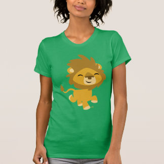 Gelukkig T-shirt met cartoon leeuwin
