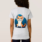 Gelukkig Tabby Kitten T-shirt (Achterkant)