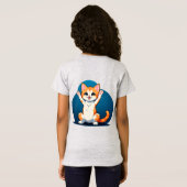 Gelukkig Tabby Kitten T-shirt (Achterkant volledig)