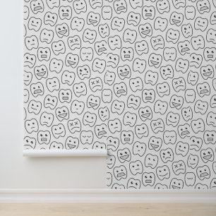 Gelukkig Tandenpatroon Behang