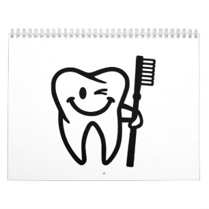 Gelukkig tandtandenborstel kalender