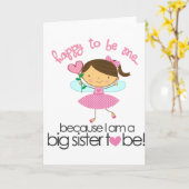 Gelukkig te zijn me T-shirt van de Zuster van de Kaart (Gele Bloem)