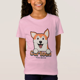 Gelukkig tekenfilmhondje t-shirt
