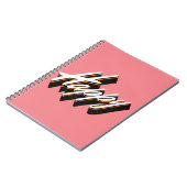 Gelukkig tekstontwerp notitieboek (Linkerzijde)