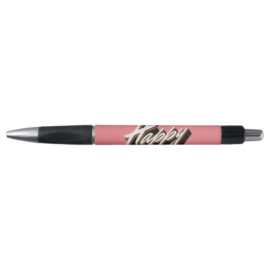 Gelukkig tekstontwerp pen (Voorkant)