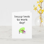 Gelukkig Terug naar het Werk Dag, Welkom Terug Kaa Kaart (Gele Bloem)