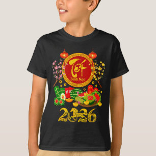 Gelukkig Tet 2026 Jaar Van Het Paard Vietnamese Xu T-shirt