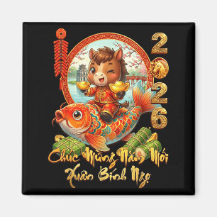 Gelukkig Tet Chuc Mung Nam Moi 2026 Li Xi Me Pleas Magneet