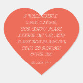 GELUKKIG THANKSGIVING BIJBEL VERS PSALMEN 30:1 HART STICKER (Voorkant)