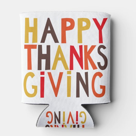 Gelukkig Thanksgiving! Blikjeskoeler (Achterkant)