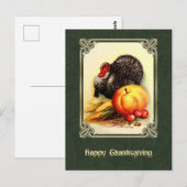 Gelukkig Thanksgiving.  Briefkaart (Voorkant / Achterkant)