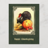 Gelukkig Thanksgiving.  Briefkaart (Voorkant)