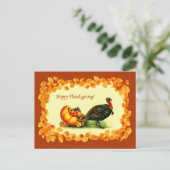 Gelukkig Thanksgiving. Briefkaarten voor ontwerp (Staand voorkant)