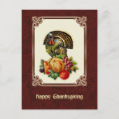 Gelukkig Thanksgiving. Briefkaarten voor  ontwerp (Voorkant)