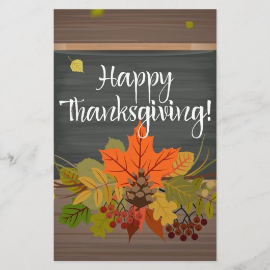 gelukkig thanksgiving briefpapier (Voorkant)