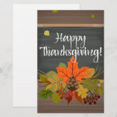 gelukkig thanksgiving briefpapier (Voorkant / Achterkant)