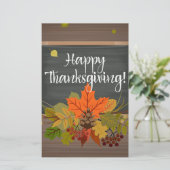 gelukkig thanksgiving briefpapier (Staand voorkant)