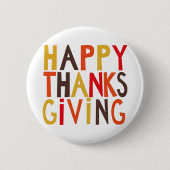 Gelukkig Thanksgiving! Button (Voorkant)