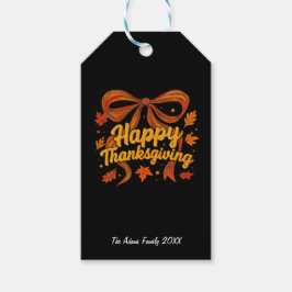 Gelukkig Thanksgiving-cadeau Cadeaulabel