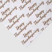 Gelukkig Thanksgiving-cadeaupapier Tissuepapier (Detail)