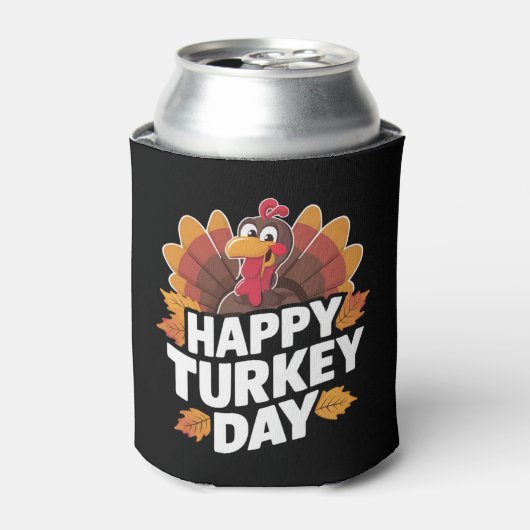 Gelukkig Thanksgiving Dag Dag Dag Vakantie cadeau Blikjeskoeler (Blikje Voorkant)