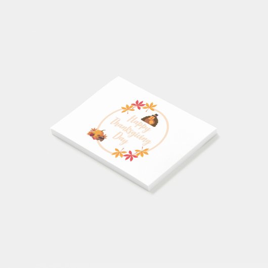 Gelukkig Thanksgiving Day Post-it® Notes (Schuin)
