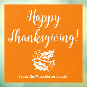 Gelukkig Thanksgiving douanemanuscript en het afbe Raamsticker (Vel 3)