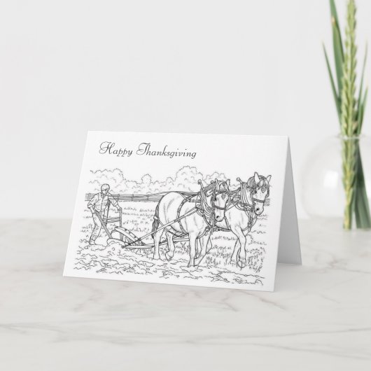 Gelukkig Thanksgiving! Feestdagen Kaart (Voorkant)