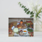 Gelukkig Thanksgiving! Feestdagenkaart (Staand voorkant)