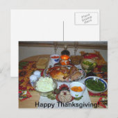 Gelukkig Thanksgiving! Feestdagenkaart (Voorkant / Achterkant)