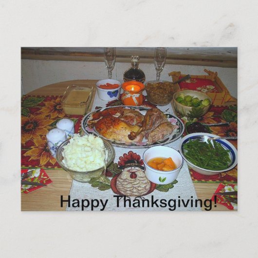 Gelukkig Thanksgiving! Feestdagenkaart (Voorkant)