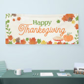 Gelukkig Thanksgiving Feestelijke Hangende Banner  (Beurs)