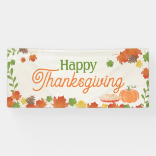 Gelukkig Thanksgiving Feestelijke Hangende Banner 