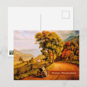 Gelukkig Thanksgiving. Fine Art Briefkaart