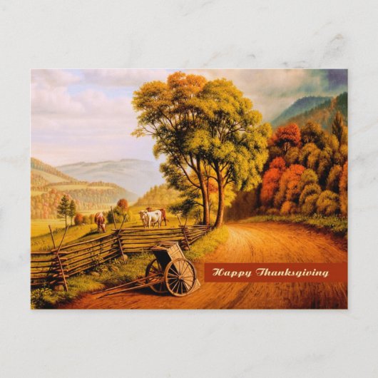 Gelukkig Thanksgiving. Fine Art Briefkaart (Voorkant)