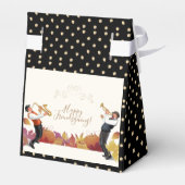 Gelukkig Thanksgiving! Friendsgiving JAZZ Retro Pa Bedankdoosjes (Achterkant)