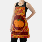 Gelukkig Thanksgiving! Glitteriehandschoen/pompoen Schort (Insitu)