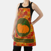 Gelukkig Thanksgiving! Glitteriehandschoen/pompoen Schort (Insitu)