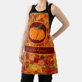 Gelukkig Thanksgiving! Glitteriehandschoen/pompoen Schort (Insitu)