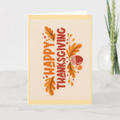 Gelukkig Thanksgiving Groetkaart Kaart (Voorkant)