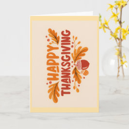 Gelukkig Thanksgiving Groetkaart Kaart