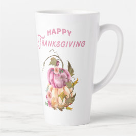 gelukkig thanksgiving herfst latte mok