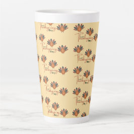 gelukkig thanksgiving herfst latte mok