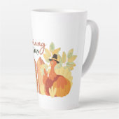 gelukkig thanksgiving herfst latte mok (Rechterhoek)