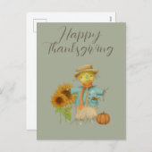  gelukkig Thanksgiving Holiday Briefkaart (Voorkant / Achterkant)