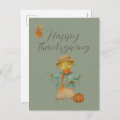  gelukkig Thanksgiving Holiday Briefkaart (Voorkant / Achterkant)