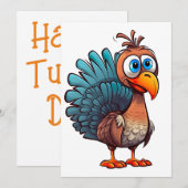 Gelukkig Thanksgiving Kaart (Voorkant / Achterkant)